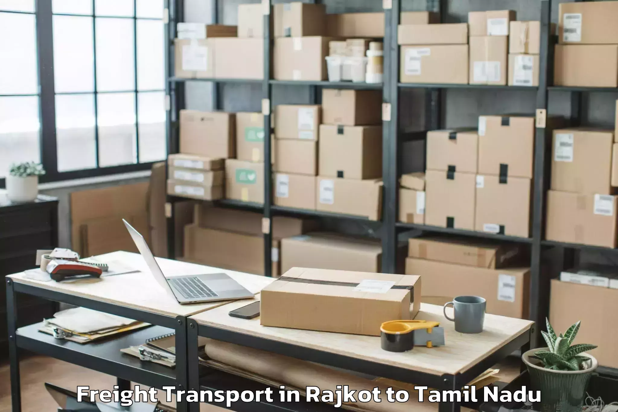 Reliable Rajkot to Puduvayal Freight Transport